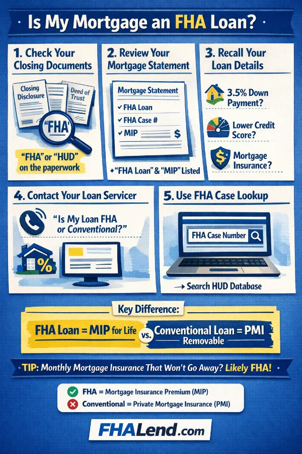 how to check if my loan is FHA